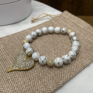 Marble Golden Heart