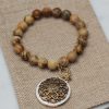 Picture Jasper Locket Charm Bracelet - Image 2